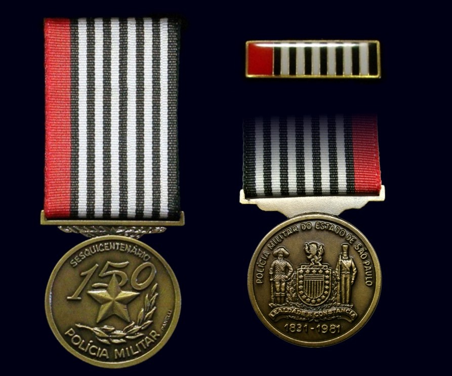 Medalha Sesquicentenário da Polícia Militar do Estado de São Paulo,