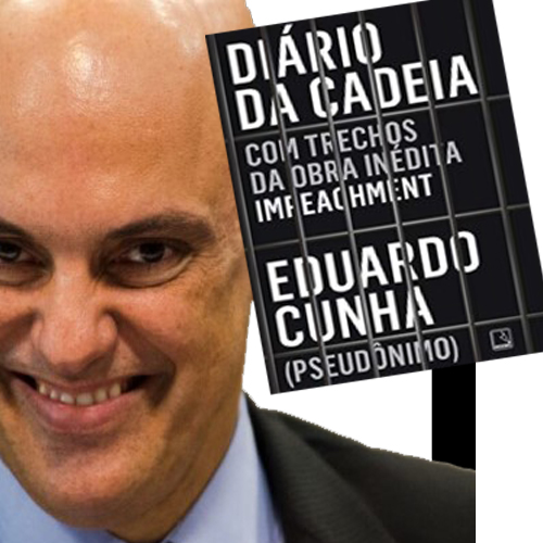 Alexandre de Moraes manda recolher livro cujo autor usa pseudônimo Eduardo Cunha